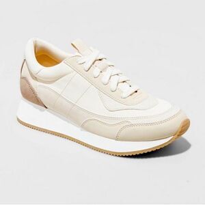 Universal Thread Courtney Sneakers with Memory Foam Insole Light Beige Brown 8